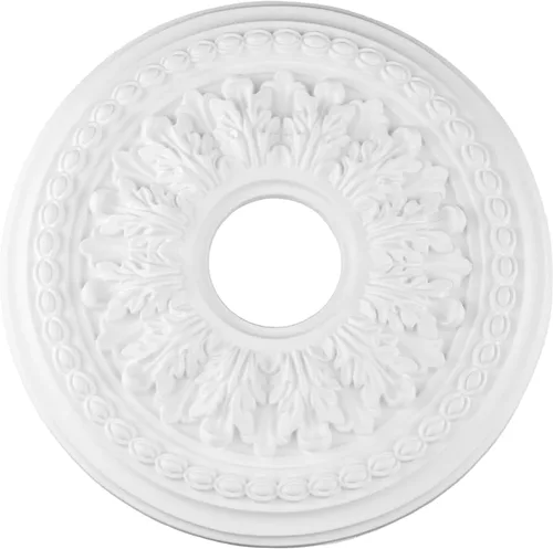 Vista 8 de Ceiling Medallion 9-3/4"OD Decorative PU Cover for Chandelier Fans,White white-9.65"OD