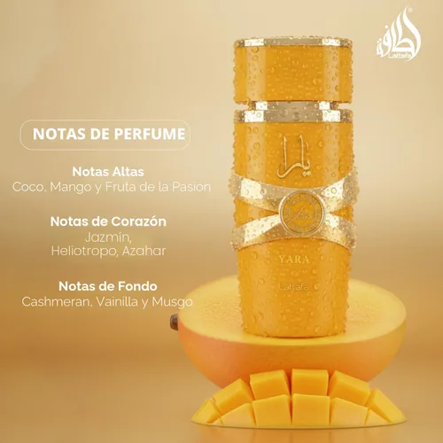 Vista 4 de Lattafa Yara Tous - Tropical, Fruity, Floral, Vanilla - Agua de Perfume de Larga Duración para Mujeres, 3.40 Onzas / 100 ml