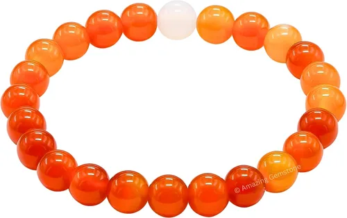 Vista 421 de Amazing Gemstone Crystal Bracelet for Women Men's Gifts - Protection Healing Crystal Bracelet - 8mm Gemstone Beaded Stretchable Bracelet Pulseras