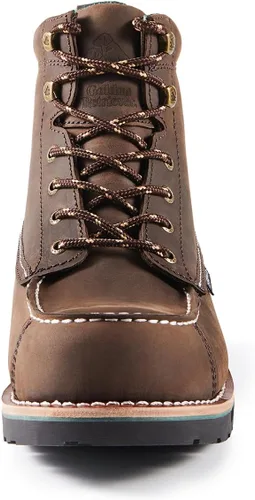 Vista 4 de Golden Retriever Men's Waterproof Composite Toe Work Boots, Slip Resistant Punta compuesta ancha G6355