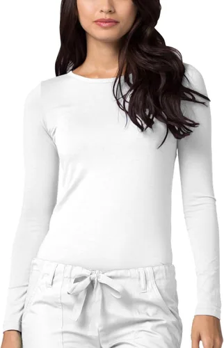 Vista 47 de Adar Underscrubs para Mujeres - Camiseta Underscrub de Manga Larga Comfort Aguamarina (Aquamarine)