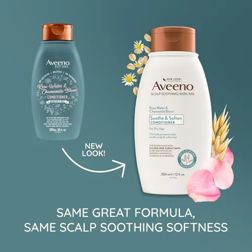 Vista 2 de Aveeno - Champú con mezcla de agua de rosas y manzanilla, Conditioner, NA