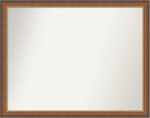 Vista 49 de Amanti Art Espejo de baño de bronce para sobre fregadero, 29 x 19 pulgadas, espejo rectangular de bronce antiguo, marco de madera tradicional