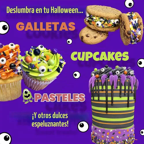Vista 6 de Manvscakes Gránulos de Halloween para decoración de pasteles, gránulos comestibles para decoración de galletas, postres de chocolate, cupcakes