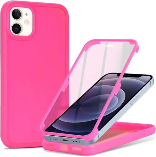 Vista 10 de Funda para iPhone 12 mini con protector de pantalla, color negro