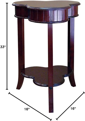 Vista 2 de Ore International 9300T-BK-RD - Lámpara de mesa moderna retro, 33 pulgadas, negro/rojo