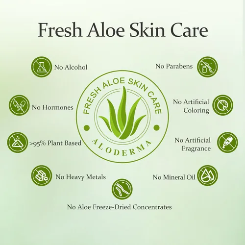 Vista 6 de Aloderma Jabón facial iluminador de piel con 77% aloe vera orgánico, limpiador diario iluminador natural con regaliz para piel radiante, limpiador