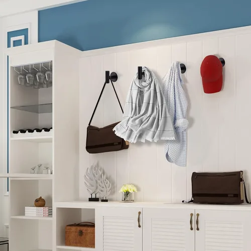 Vista 7 de Bntuk Ganchos adhesivos resistentes para pared, de acero inoxidable, impermeables, para colgar en la pared, ganchos para colgar toallas de baño