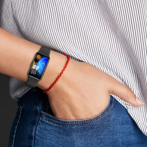 Vista 3 de FitTurn Paquete de 6 correas de silicona suave para reloj HUAWEI Band 8 para mujeres y hombres, repuesto resistente al agua para reloj de fitness