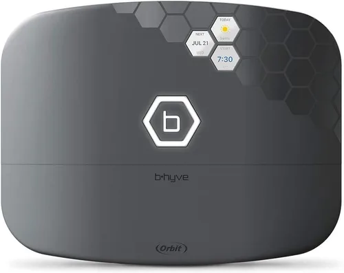 Vista 4 de Orbit 57985 B-hyve XR Controlador inteligente de rociadores para interiores y exteriores de 8 zonas
