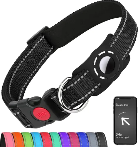 Vista 19 de Collar reflectante para perros pequeños con soporte de silicona