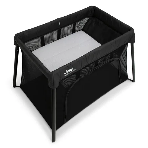 Vista 11 de Jeep Horizon Compact Travel 2 en 1 - Patio de juegos y moisés, color negro