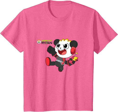 Vista 51 de Ryan's World Super Spy Combo Panda Camiseta, gris, S Asfalto