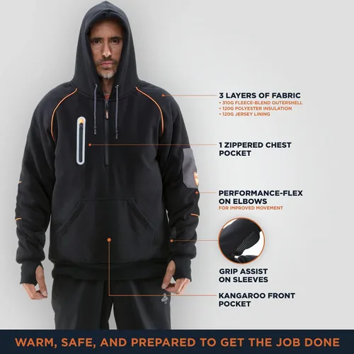 Vista 3 de RefrigiWear PolarForce - Sudadera con capucha aislada para hombres y mujeres