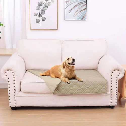 Vista 91 de hyha - Manta impermeable para cama de perro, mantas suaves para mascotas, funda impermeable para sofá para perros, fundas reversibles lavables