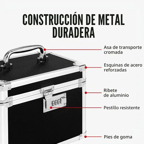 Vista 7 de Vaultz Cajas de seguridad seguras – Caja de seguridad segura con combinación, almacenamiento para documentos, objetos de valor, medicamentos