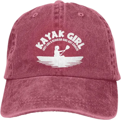 Vista 7 de NVJUI JUFOPL Sombrero de kayak para mujer, gorra de béisbol ajustable lavada para kayak