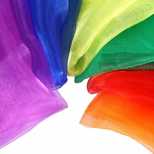 Vista 9 de AIVIAI Bufandas de baile Bufandas de música para niños Movimiento y Malabares 12pcs