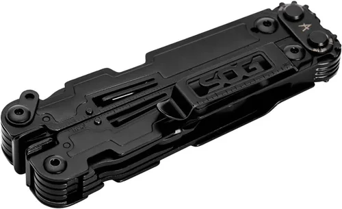 Vista 6 de Multiherramienta SOG PowerAccess versátil, ligera, de una mano, apta para el día a día, de bolsillo, de acero inoxidable para el campo 18 Negro
