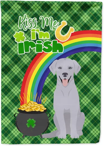 Vista 155 de Caroline's Treasures WDK4731GF - Bandera decorativa para jardín del día de San Patricio, color negro y tostado, Airedale Terrier, para jardín