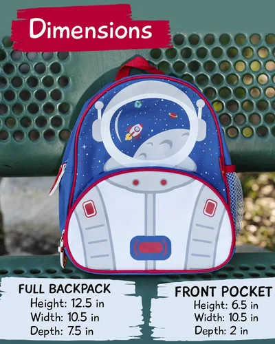 Vista 4 de JOY2B Mochila para niños y niñas - Mochila para niñas y niños - Mochila para niños para la escuela - Mochila preescolar, Astronauta impresionante