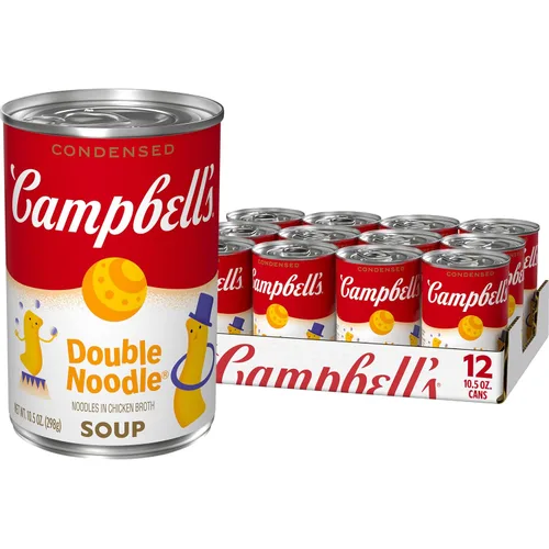 Vista 24 de Campbell's Sopa condensada de fideos con queso cheddar para niños, lata de 10.5 onzas
