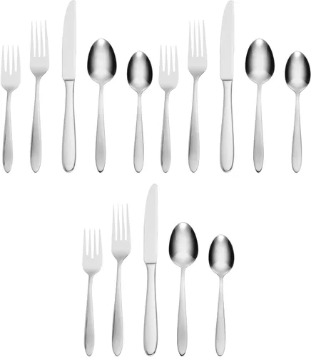 Vista 13 de Oneida Mooncrest - Juego de 4 tenedores de cena B336004A, plateado, juego de 4, tenedores de cena