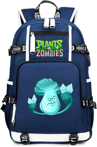 Vista 28 de ISaikoy Game Plants vs. Zombies - Mochila de hombro para libros, mochila escolar, color 1