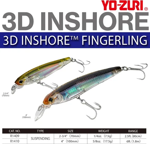 Vista 3 de Duel Yo Zuri 3 D Inshore Fingerling