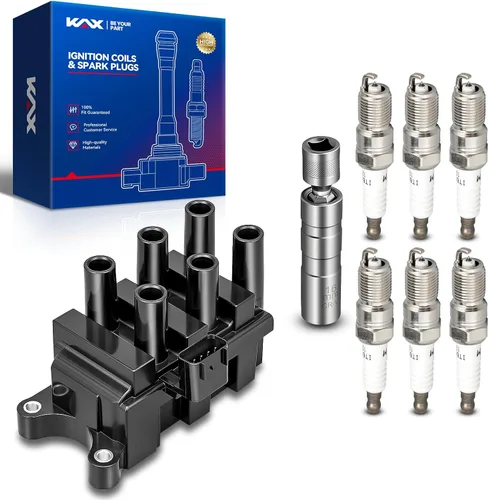 Vista 73 de Bobina de encendido KAX UF434 1 paquete Compatible con Impala, Equinox, G6, Malibu, Silverado 1500, Uplander, Torrent, Lucerne, Express 1500, Sierra