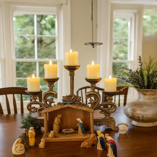 Vista 3 de Lezonic - Velas votivas sin llama operadas por batería con control remoto y temporizador, paquete de 6 (D:2" X H:2") velas LED de cera fluctuante