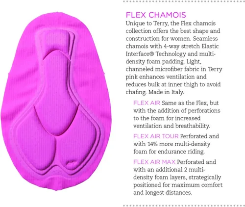 Vista 6 de Terry Pantalones cortos de ciclismo Touring regulares, de compresión acolchada con entrepierna de 8 pulgadas para mujer