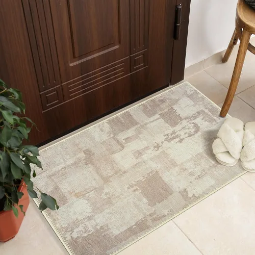 Vista 3 de GLN Rugs Bohemian - Troy - Alfombra de felpilla lavable a máquina, bohemio, lavable, antideslizante, alfombra de área de felpilla de pelo bajo