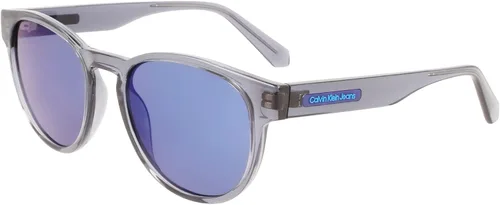Vista 2 de Calvin Klein JEANS CKJ22609S - Gafas de sol redondas, color gris, talla única, Gris
