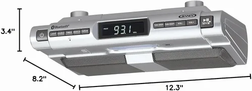 Vista 3 de JENSEN SMPS-628 - Sistema de música Bluetooth universal para debajo del gabinete