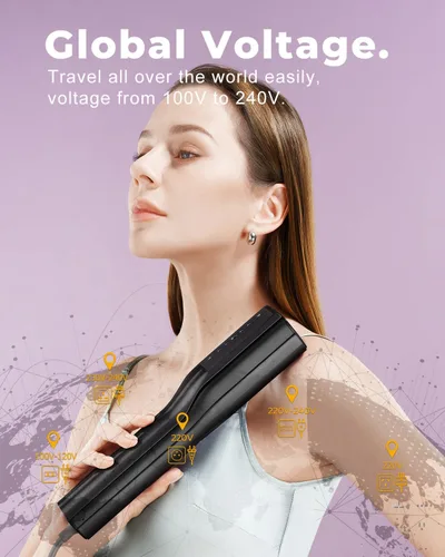 Vista 5 de G4 Pro - Vaporizador de viaje con clip para ropa, adaptación de voltaje global de 110-240 V, tamaño de viaje ligero, calentamiento de 15 segundos