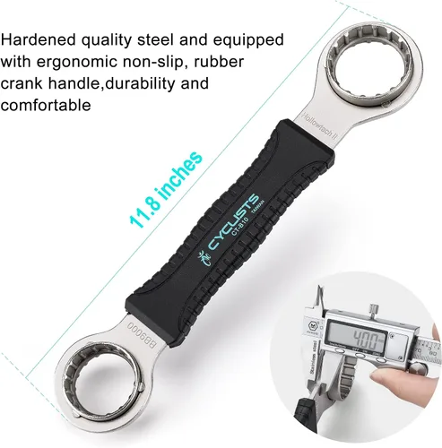 Vista 2 de Herramienta de extracción de soporte inferior - Herramienta de soporte inferior de bicicleta 4 en 1 Removedor de BB compatible con Shimano
