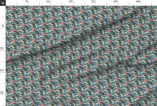 Vista 2 de Spoonflower Tela - Micro Midnight Vintage Cámara Ilustraciones Fotografía Foto Retro Impreso en Tela de Gasa Barrio Gordo - Costura Ropa de Moda