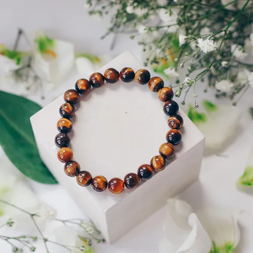 Vista 52 de Crystal Vibe Pulseras de cuentas de 0.315 in para mujeres y hombres, pulseras de cristal con piedras preciosas naturales, tamaño elástico ajustable