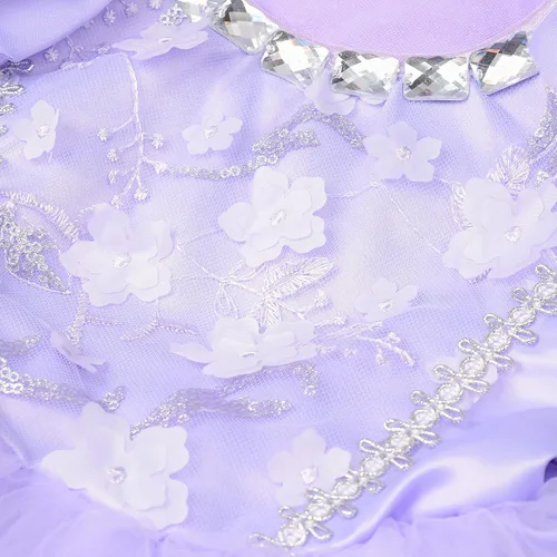 Vista 6 de Vgolar Disfraz de princesa, vestido de princesa, vestido de princesa morado