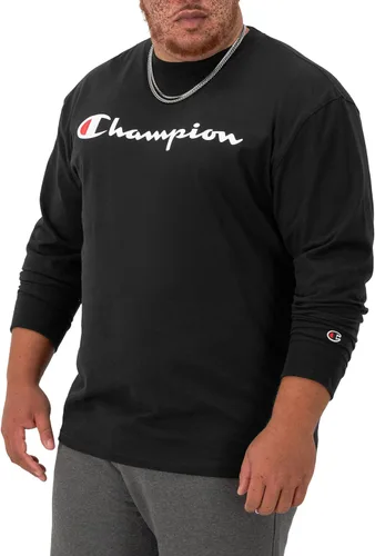 Vista 3 de Champion Camiseta para hombre, camiseta clásica de manga larga, cómoda, suave para hombres regulares o grandes y altos
