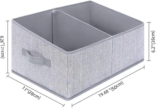 Vista 6 de Alipis Armario Caja de almacenamiento plegable estante cesta armario caja portátil organizador cajón juguete con cubierta cesta de almacenamiento