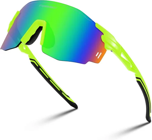 Vista 8 de FEISEDY Gafas de sol deportivas sin montura para hombres y mujeres Tr90 Marco para ciclismo Pesca Correr B0116