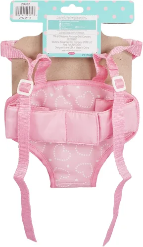 Vista 4 de Madame Alexander Accesorios para Muñecas, Portamuñecas de Tela, Corazones Rosados