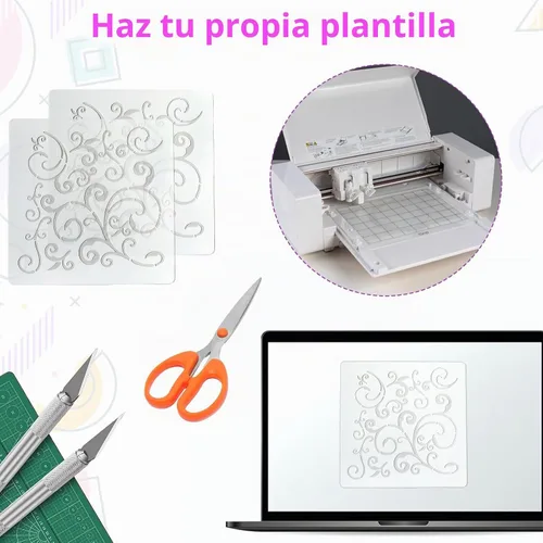 Vista 5 de Hoja translúcida de la plantilla de Mylar en blanco, material claro