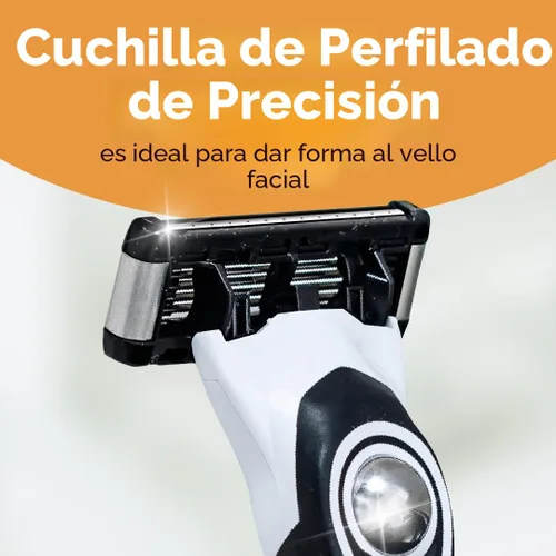 Vista 4 de BIC Flex 5 - Maquinillas de afeitar recargables de 5 cuchillas para hombre, cuidado personal navideño para un afeitado suave, 1 mango y 12