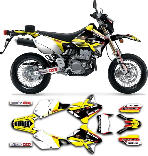 Vista 45 de Kit de calcomanías personalizadas para Suzuki DRZ400 E / DRZ400 Enduro / DRZ400E / DR-Z400E / DRZ400 EN 1999-2024, SZDRSE9919003-KO