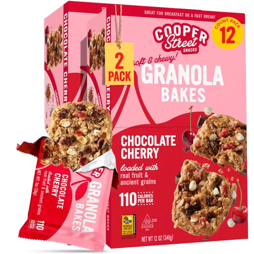 Vista 9 de Cooper Street Barras de granola de frutas horneadas suaves de arándanos y granadas, 24