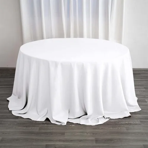 Vista 213 de Efavormart - Mantel cuadrado de lino de poliéster sin costuras, 54 x 54 pulgadas, color beige, para banquetes de boda, fiesta, restaurante