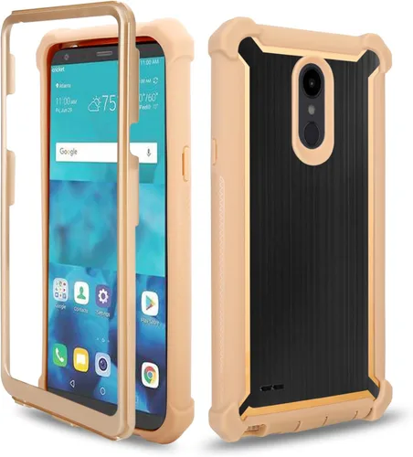 Vista 7 de Asuwish Funda de teléfono para LG Aristo 2/3 Plus, Rebel 4, Tribute Empire Dynasty, Zone 4, K8 Plus 2018 K8S, Fortune 2, Phoenix 4, Risio 3 Negro